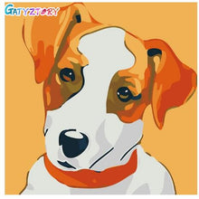 Cargar imagen en el visor de la galería, Cuadro GATYZTORY con animales bonitos, pintura de números DIY, cuadro de arte de pared moderno, pintura para niños con números, regalo único para decoración del hogar