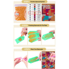 Carica l&#39;immagine nel visualizzatore della Galleria, Meian pittura diamante 5d trapano completo cristallo rotondo kit ricamo diamante a forma speciale animale pavone punto croce mosaico 3D