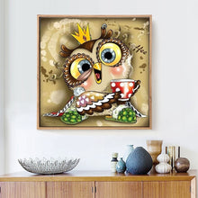 Load image into Gallery viewer, HUACAN Diamond Embroidery Owl Full Square Diamond Painting Cartoon Diy Diamond Mosaic Picture Of Rhinestone Handmade Child Gift