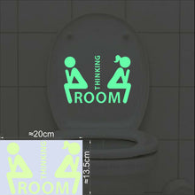 Load image into Gallery viewer, Bathroom Wall Stickers Toilet Home Decoration Removable Wall Decals for Toilet Sticker Decorative Paste Home Decor Glow in Dark