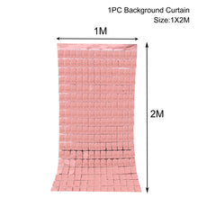 Carica l&#39;immagine nel visualizzatore della Galleria, Tenda per sfondo per feste, fondale con paillettes, decorazioni per matrimoni, baby shower, parete con paillettes, tenda per fondale glitterato, tenda in lamina di compleanno
