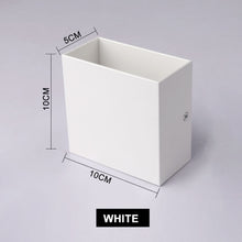 Carica l&#39;immagine nel visualizzatore della Galleria, Lampada da parete a LED 6W 12W IP65 Lampada da parete per giardino con portico ad angolo regolabile impermeabile per esterni AV85-265V Lampada per illuminazione interna in alluminio