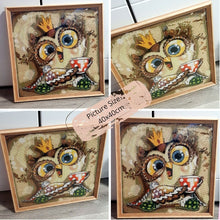 Load image into Gallery viewer, HUACAN Diamond Embroidery Owl Full Square Diamond Painting Cartoon Diy Diamond Mosaic Picture Of Rhinestone Handmade Child Gift