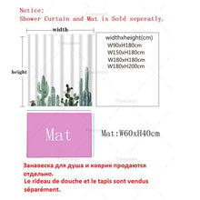 Charger l&#39;image dans la galerie, Rideaux de douche en bois 3D rideaux de douche en tissu imperméable avec crochets rideau de salle de bain rideau de bain drôle ou tapis