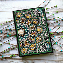 Загрузите изображение в программу просмотра галереи, AZQSD Алмазная картина Мозаика Тетрадь особой формы Цветок Мандала Узоры A5 Дневник Вышивка Подарок DIY