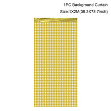 Carica l&#39;immagine nel visualizzatore della Galleria, Tenda per sfondo per feste, fondale con paillettes, decorazioni per matrimoni, baby shower, parete con paillettes, tenda per fondale glitterato, tenda in lamina di compleanno