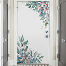 Load image into Gallery viewer, Green Leaf Door Decor Stickers Bedroom Living room Wall Decor Wall Stickers PVC Removable Wall Decals Home Decoration Poster Art