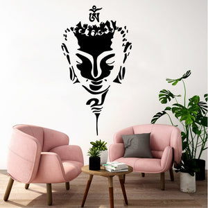 New Buddha Art Vinyl Wall Stickers Wallpaper For Living Room Home Decorative Religious Wall Decals Sticker Mural Wall Decor