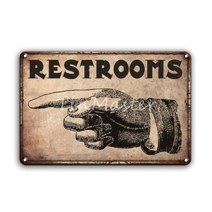 Warning No Farting Metal Tin Painting Vintage Home Decor RESTROOM DOOR Sign Plaque Decorative Retro Shabby Chic Wall Stickers
