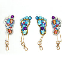 Cargar imagen en el visor de la galería, Llavero con pintura de diamantes 5D DIY, colgante de bordado de diamantes de imitación, Kits de manualidades DIY, pintura de diamantes, llavero de punto de cruz, accesorios