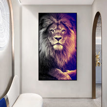Carica l&#39;immagine nel visualizzatore della Galleria, Moderna testa di leone africano Wall Art Canvas Poster e stampe Animali Art Dipinti su tela sulle immagini a parete Home Decor Cuadros