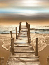 Cargar imagen en el visor de la galería, DIY 5D diamante pintura paisaje puesta de sol punto de cruz Kit completo cuadrado bordado paisaje mosaico arte imagen de decoración de diamantes de imitación