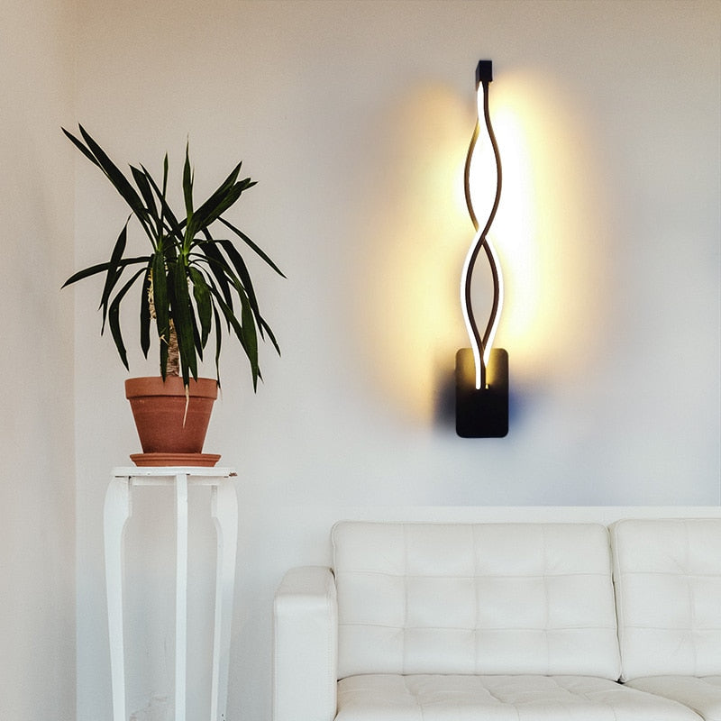 Moderne minimalistische LED-Wandleuchte AC85-260V 16W Wohnzimmer Schlafzimmer Nacht Gang Möbel Beleuchtung dekorative Wandleuchte