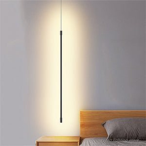 Modern Bedroom Bedside Led Pendant Lights Living Room TV Wall Decor LED Pendant Lamps Geometry Line Strip Hanging Light Fixtures