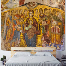 Carica l&#39;immagine nel visualizzatore della Galleria, Imperium Romanum Immagine Arazzo Re Giustiniano dinastia Retro Panno da parete Arazzi Boho Home Decor Wall Art Murale Macrame