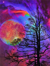 Carica l&#39;immagine nel visualizzatore della Galleria, HUACAN Full Square 5D Pittura Diamante DIY Sakura Albero Vulcano Diamante Ricamo Paesaggio Punto Croce Strass Mosaico