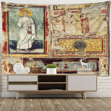 Carica l&#39;immagine nel visualizzatore della Galleria, Imperium Romanum Immagine Arazzo Re Giustiniano dinastia Retro Panno da parete Arazzi Boho Home Decor Wall Art Murale Macrame