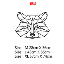 Загрузите изображение в программу просмотра галереи, Креативная Геометрия животного, настенная художественная наклейка, современные настенные наклейки для детской комнаты, виниловые наклейки для гостиной, компания, фреска