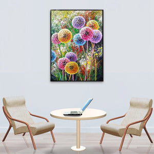 Full Square/Round Drill 5D DIY Diamond Painting "Colored dandelion" Embroidery Cross Stitch 5D Home Decor Gift