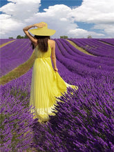 Load image into Gallery viewer, Huacan 5d Diamond Painting Girl New Arrivals Embroidery Lavender Mosaic Cross Stitch Flower Home Decor Diamond Art