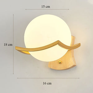 Decorative Led Wall Lamp Iron Night Reading Beside Lamp Home Stairs Vintage Loft Sconce Wall Lights Glass Ball Gold Black E27
