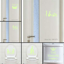 Load image into Gallery viewer, Bathroom Wall Stickers Toilet Home Decoration Removable Wall Decals for Toilet Sticker Decorative Paste Home Decor Glow in Dark