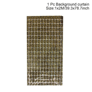 Party Background Curtain Sequin Backdrop Wedding Decor Baby Shower Sequin Wall Glitter Backdrop Curtain Birthday Foil Curtain