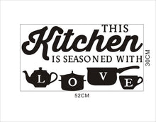 Load image into Gallery viewer, Kitchen Wall Stickers Vinyl Wall Decals for Kitchen English Quote Home Decor Art Decorative Stickers PVC Dining Room For Bar PVC