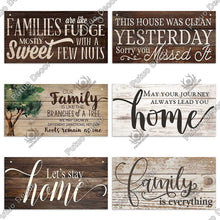 Load image into Gallery viewer, Putuo Decor Home Wooden Signs Family Wood Wall Plaque Wood Art Home Decor for Friendship Wooden Pendant Home Wall Decoration