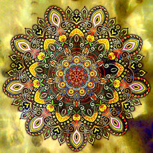 Cargar imagen en el visor de la galería, Taladro cuadrado/redondo completo 5D DIY diamante pintura &quot;mandala religiosa&quot; bordado 3D punto de cruz 5D decoración regalo