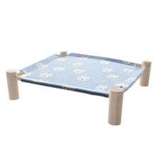 Cargar imagen en el visor de la galería, Cama elevada para gatos, hamacas para gatos, cama de lona de madera, cama de salón para gatos pequeños, conejos, gatos, perros, lona duradera, suministros para el hogar para mascotas