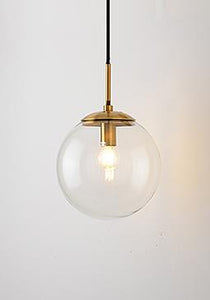 Lámpara de pared LED estilo nórdico bola de cristal lámpara de pared Retro Simple cabecera sala de estar pasillo escalera iluminación lámpara decorativa E14