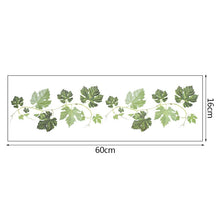Carica l&#39;immagine nel visualizzatore della Galleria, Piante Adesivi murali Foglie verdi Decalcomanie da muro Carta da parati Murales in vinile fai da te per bambini Camera da letto Soggiorno Decorazione murale di Pasqua