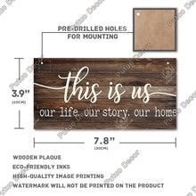 Carica l&#39;immagine nel visualizzatore della Galleria, Putuo Decor Speranza Targhe in legno Amicizia Targa da parete in legno Targa shabby chic per ciondolo in legno Decorazione della casa Regali di famiglia