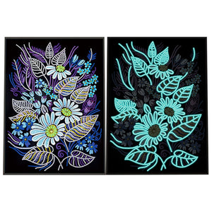 Night Luminous Diamond Painting Special Shaped Flower Diamond embroidery cross stitch Kit Rhinestone Home Decoration Gift