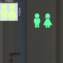 Load image into Gallery viewer, Bathroom Wall Stickers Toilet Home Decoration Removable Wall Decals for Toilet Sticker Decorative Paste Home Decor Glow in Dark
