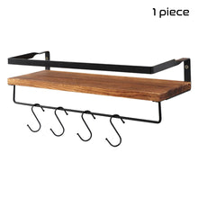 Load image into Gallery viewer, Wall Shelf Wood Floating Shelf Wall Decoration Multifunction Storage Holder Wall Shelf Rack Decorative For Kitchen/ Bedroom