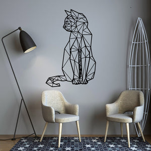Cute Cat Geometry Wall Sticker Wall Decal Stickers Home Decor For Baby&#39;s Room Decoration Vinyl Wall Decals