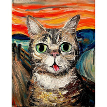 Cargar imagen en el visor de la galería, GATYZTORY marco gato Animal pintura por números pintado a mano único Diy regalo moderno hogar pared decoración 60x75cm pinturas acrílicas