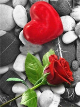 Cargar imagen en el visor de la galería, Evershine 5D DIY diamante pintura rosa completo cuadrado diamante bordado flor blanco y negro mosaico Rhinestone decoración del hogar regalo