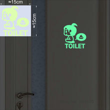Load image into Gallery viewer, Bathroom Wall Stickers Toilet Home Decoration Removable Wall Decals for Toilet Sticker Decorative Paste Home Decor Glow in Dark