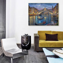 Cargar imagen en el visor de la galería, Diy 5d pintura de diamante completo bordado paisaje Venecia agua ciudad punto de cruz cuadrado redondo taladro mosaico arte decorativo Hobby