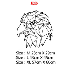 Загрузите изображение в программу просмотра галереи, Креативная Геометрия животного, настенная художественная наклейка, современные настенные наклейки для детской комнаты, виниловые наклейки для гостиной, компания, фреска