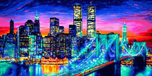 Cargar imagen en el visor de la galería, EverShine, pintura de diamantes, punto de cruz de ciudad, mosaico de diamantes, vista nocturna, paisaje, diamantes de imitación, arte, Kits de bordado de cuentas, decoración del hogar