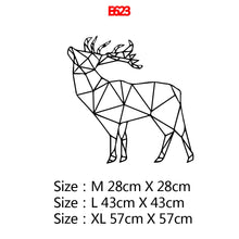 Загрузите изображение в программу просмотра галереи, Креативная Геометрия животного, настенная художественная наклейка, современные настенные наклейки для детской комнаты, виниловые наклейки для гостиной, компания, фреска
