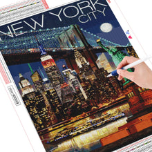Load image into Gallery viewer, HUACAN Full Drill Diamond Painting New York City Picture Of Rhinestone Diamond Embroidery Landscape Cross Stitch Home Decoration