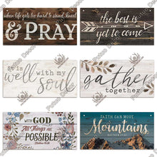 Carica l&#39;immagine nel visualizzatore della Galleria, Putuo Decor Speranza Targhe in legno Amicizia Targa da parete in legno Targa shabby chic per ciondolo in legno Decorazione della casa Regali di famiglia