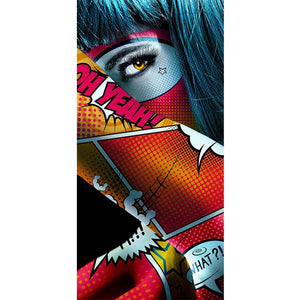 Graffiti Women Portrait Oil Painting Posters and Prints Wall Decor for Living Room Canvas Painting Wall Art Picture Home  Decor