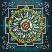 Carica l&#39;immagine nel visualizzatore della Galleria, HUACAN Pittura Diamante 5D Mandala Punto Croce Quadrato Pieno Nuovo Arrivo Diamante Ricamo Fiore Mosaico Artigianato Wall Art