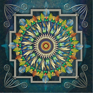HUACAN 5D diamante pintura Mandala cuadrado completo punto de cruz nueva llegada diamante bordado flor mosaico artesanía pared arte